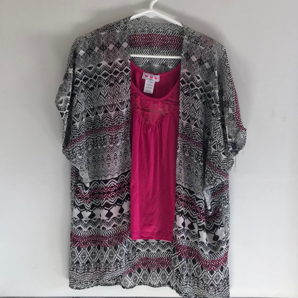 Three pink hearts . NWT size small 2 piece